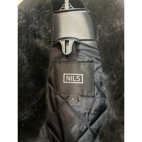 NILS size large brown with black fleece vest - Picture 2 of 4